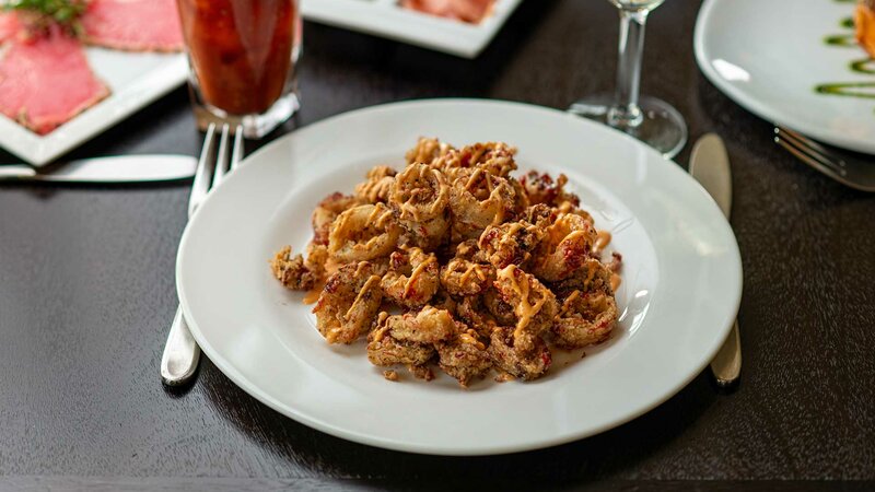 Fried calamari appetizer